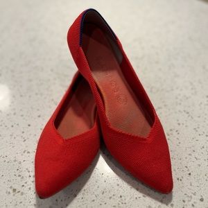 Red Pointed Toe Rothy’s